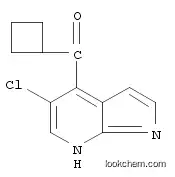 Molecular Structure of 1201189-71-0 (Methanone, (5-chloro-1H-pyrrolo[2,3-b]pyridin-4-yl)cyclobutyl-)